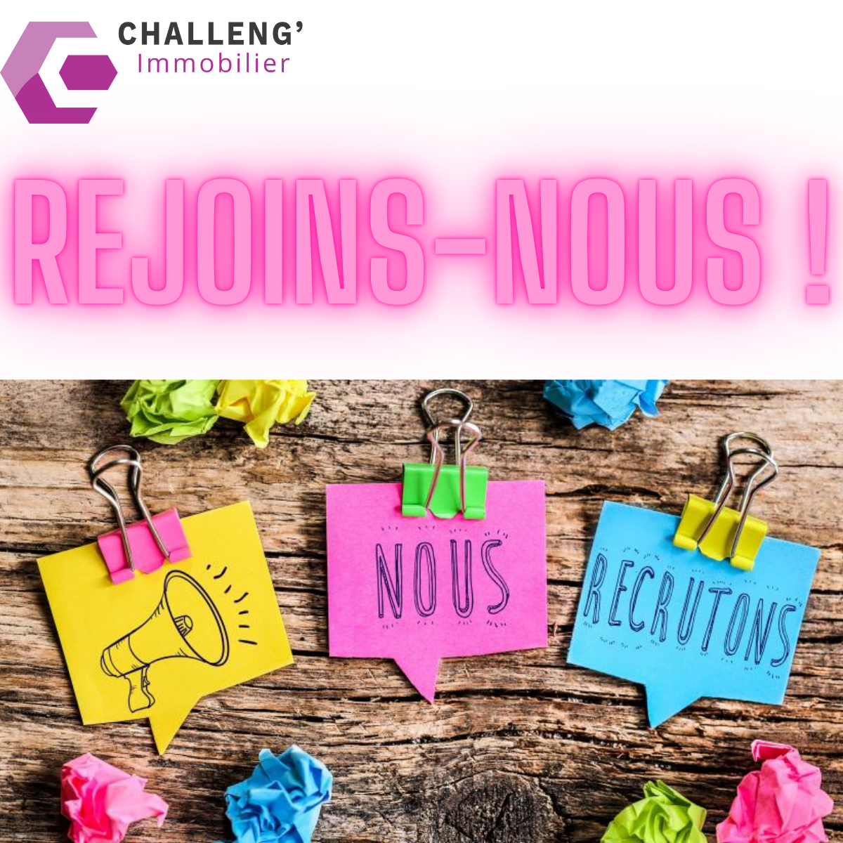 Nous recrutons !